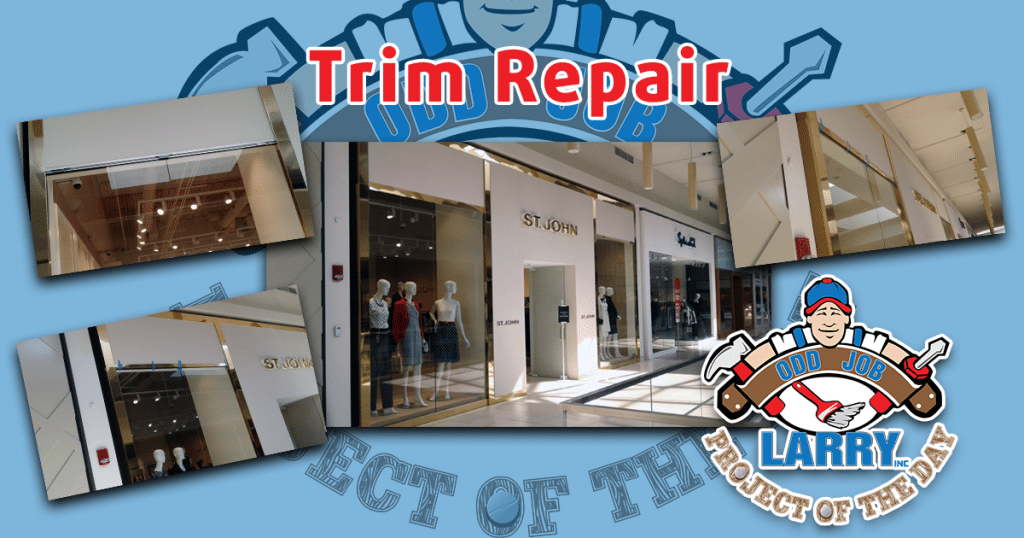 retail window trim installation